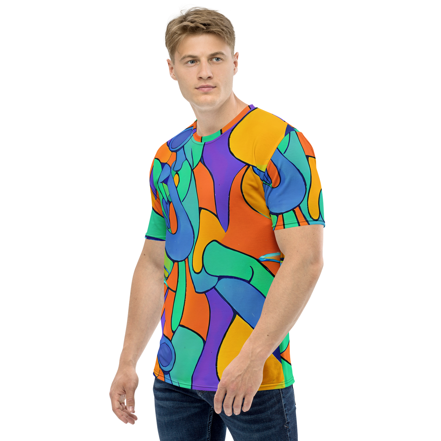 Men's Crew Neck T-Shirt - Archipenko Dream