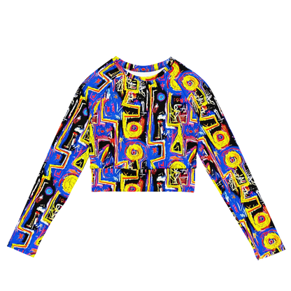 Long Sleeve Crop Top - Radiant Mayhem