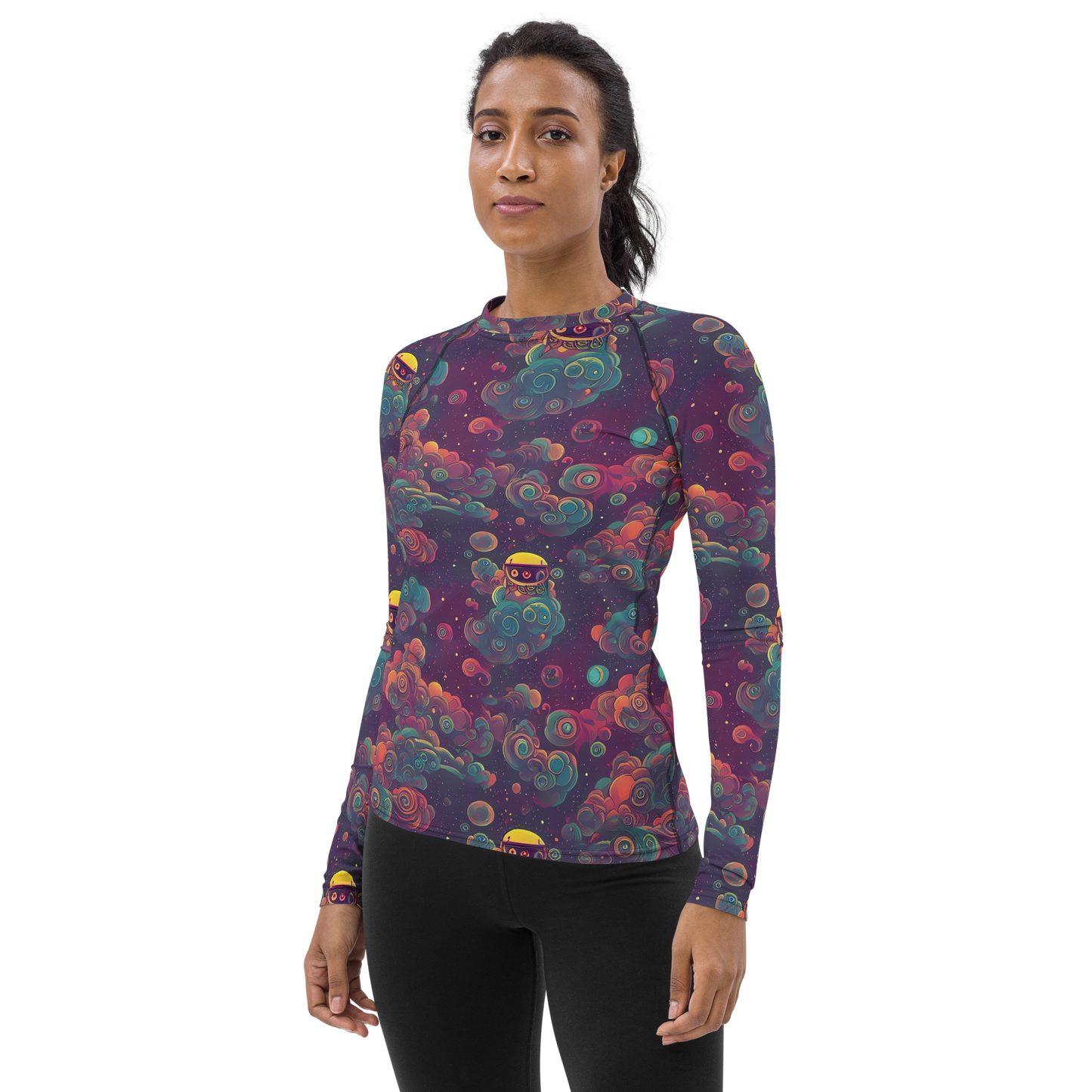 Women's Rash Guard - Nebula Dreamscape