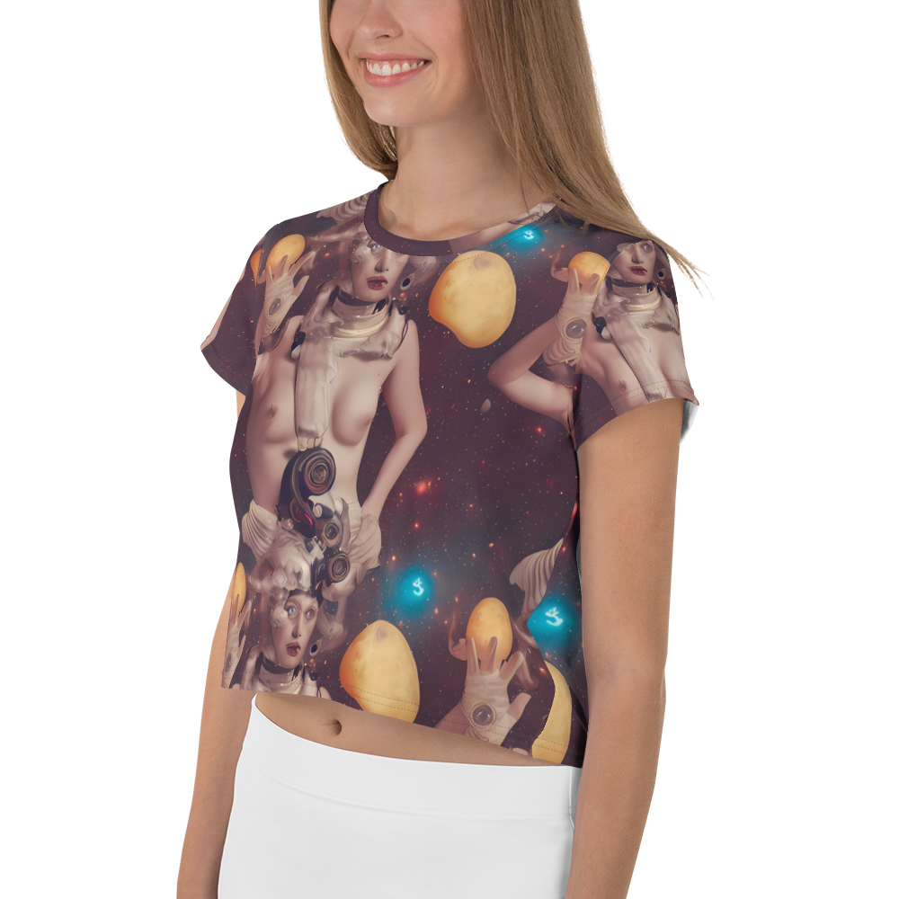 Women's Crop Tee - Nebula Siren