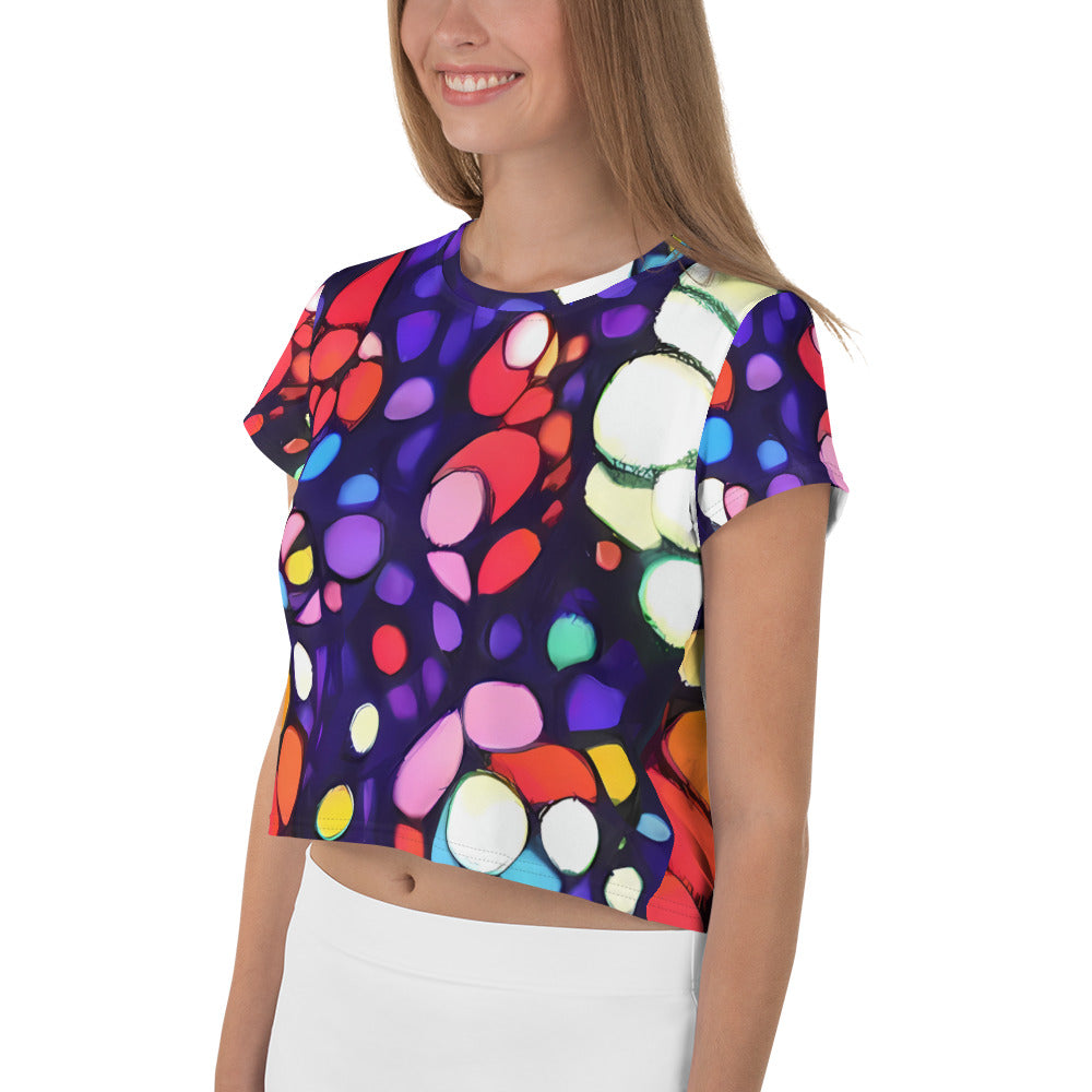 Women's Crop Tee - Bubble Fantasia