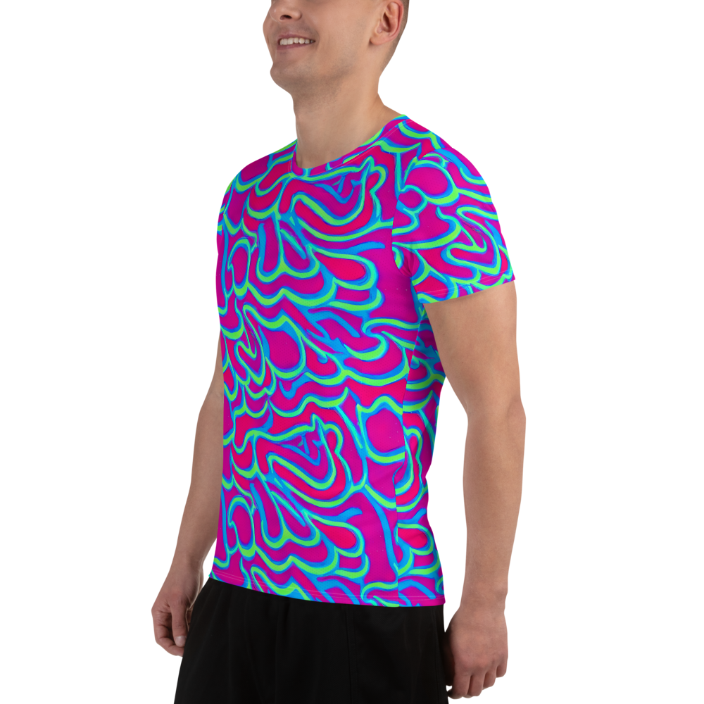 Men's Athletic T-Shirt - Aquatic Ember