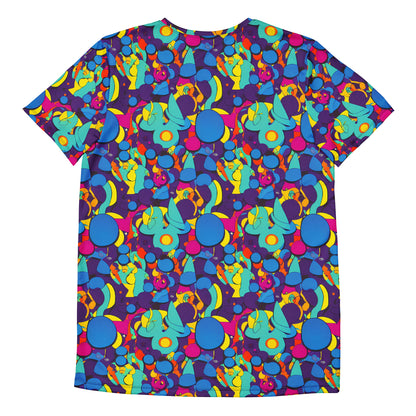 Men's Athletic T-Shirt - Psychedelic Harmony