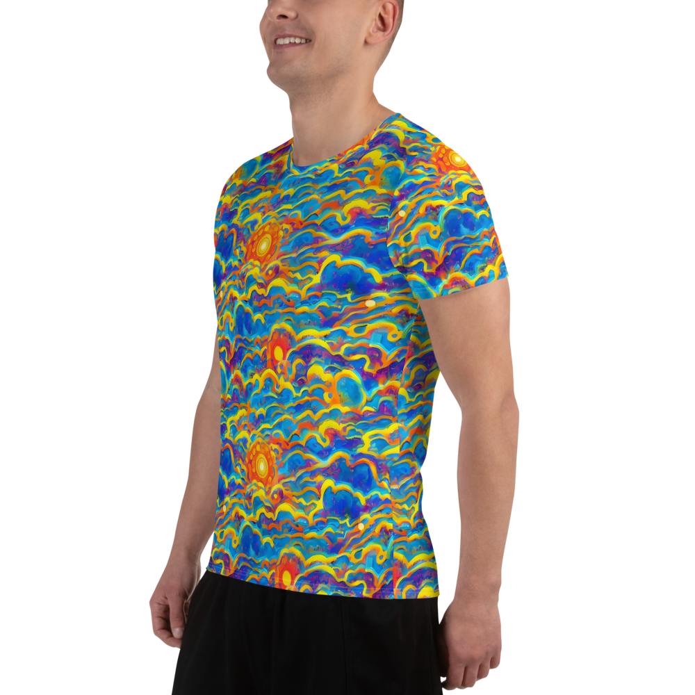 Men's Athletic T-Shirt - Chroma Ripple