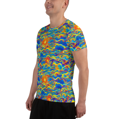 Men's Athletic T-Shirt - Chroma Ripple