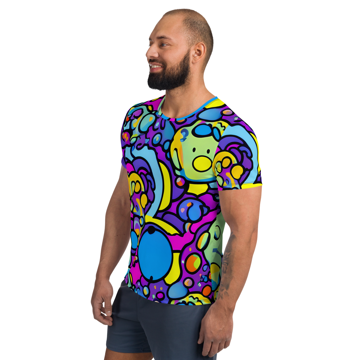 Men's Athletic T-Shirt - Radiant Lagoon