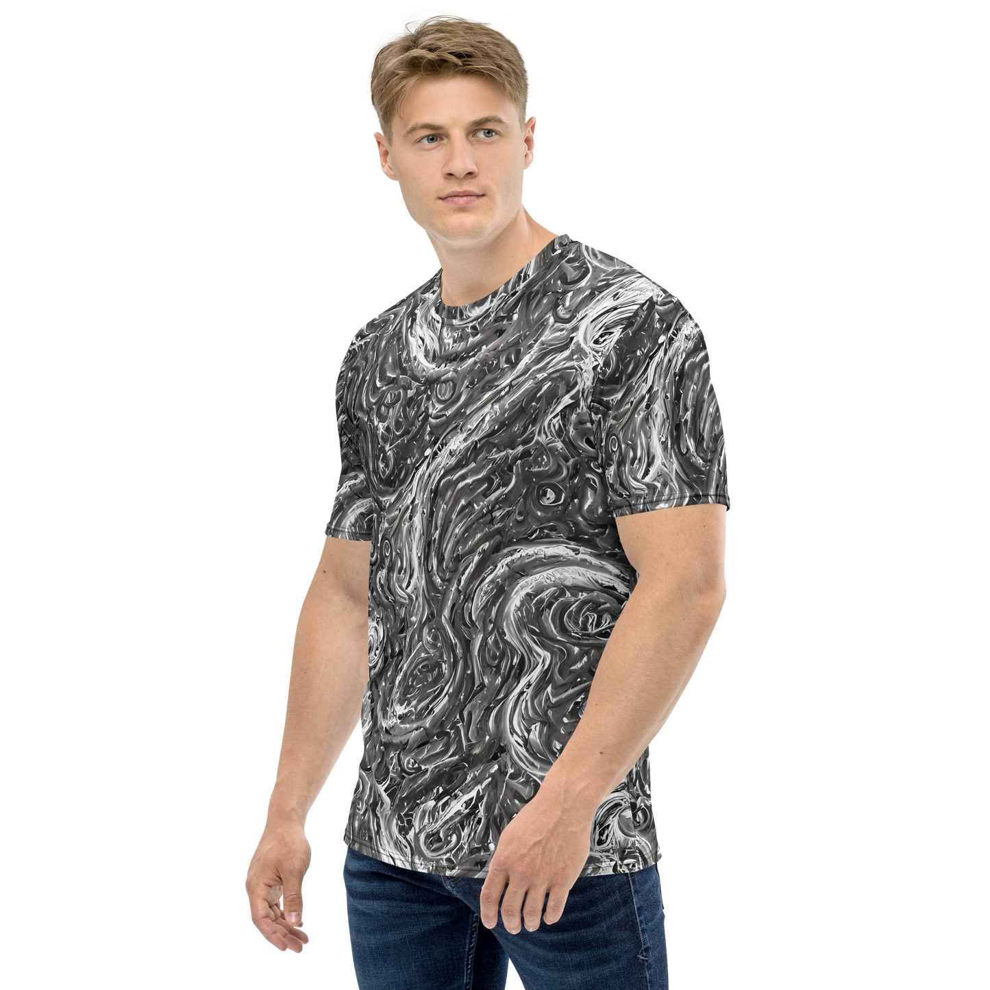 Men's Crew Neck T-Shirt - Nebulous Night