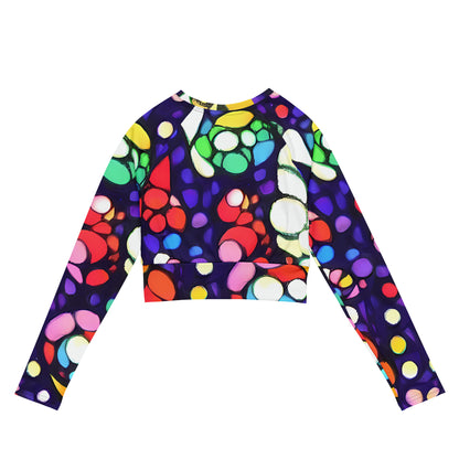 Long Sleeve Crop Top - Bubble Fantasia