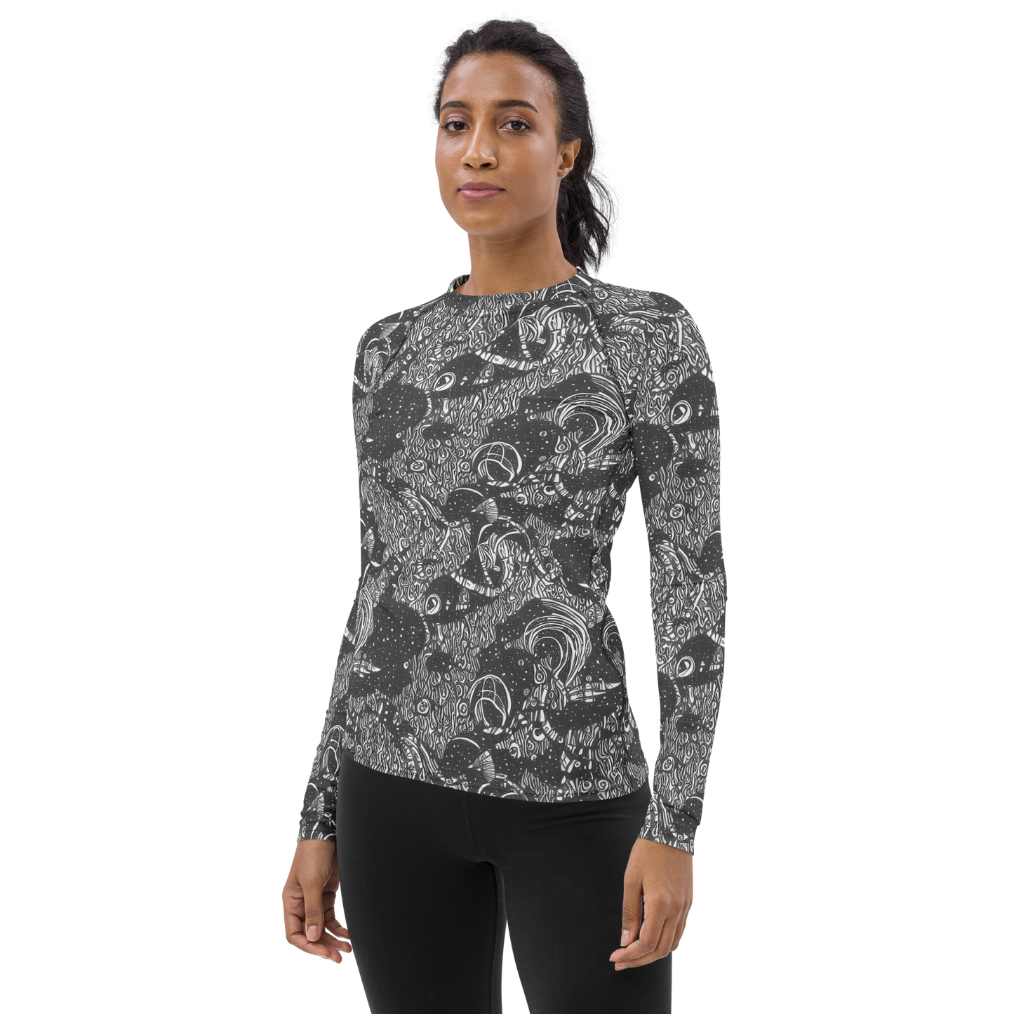 Women's Rash Guard - Shadow Reverie