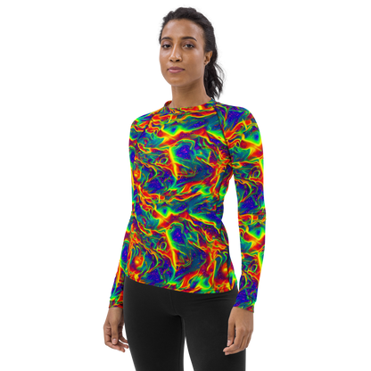 Women's Rash Guard - Nebula Symphony