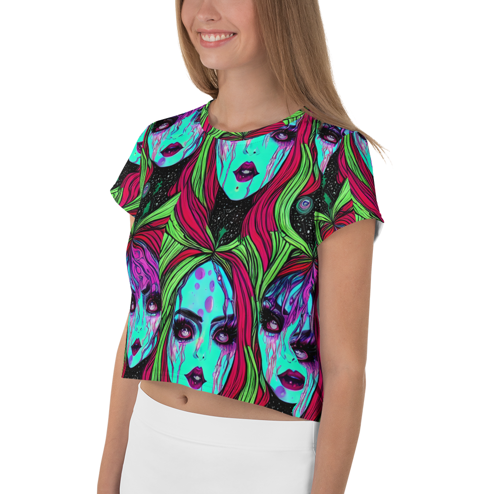 Women's Crop Tee - Luminous Nightfall