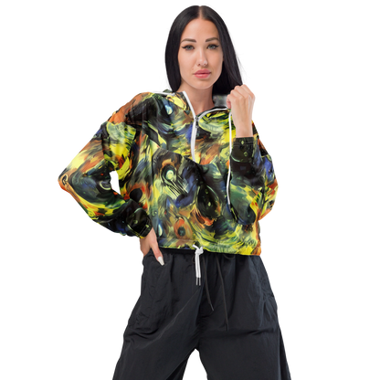 Women's Cropped Windbreaker - Seve Swirl