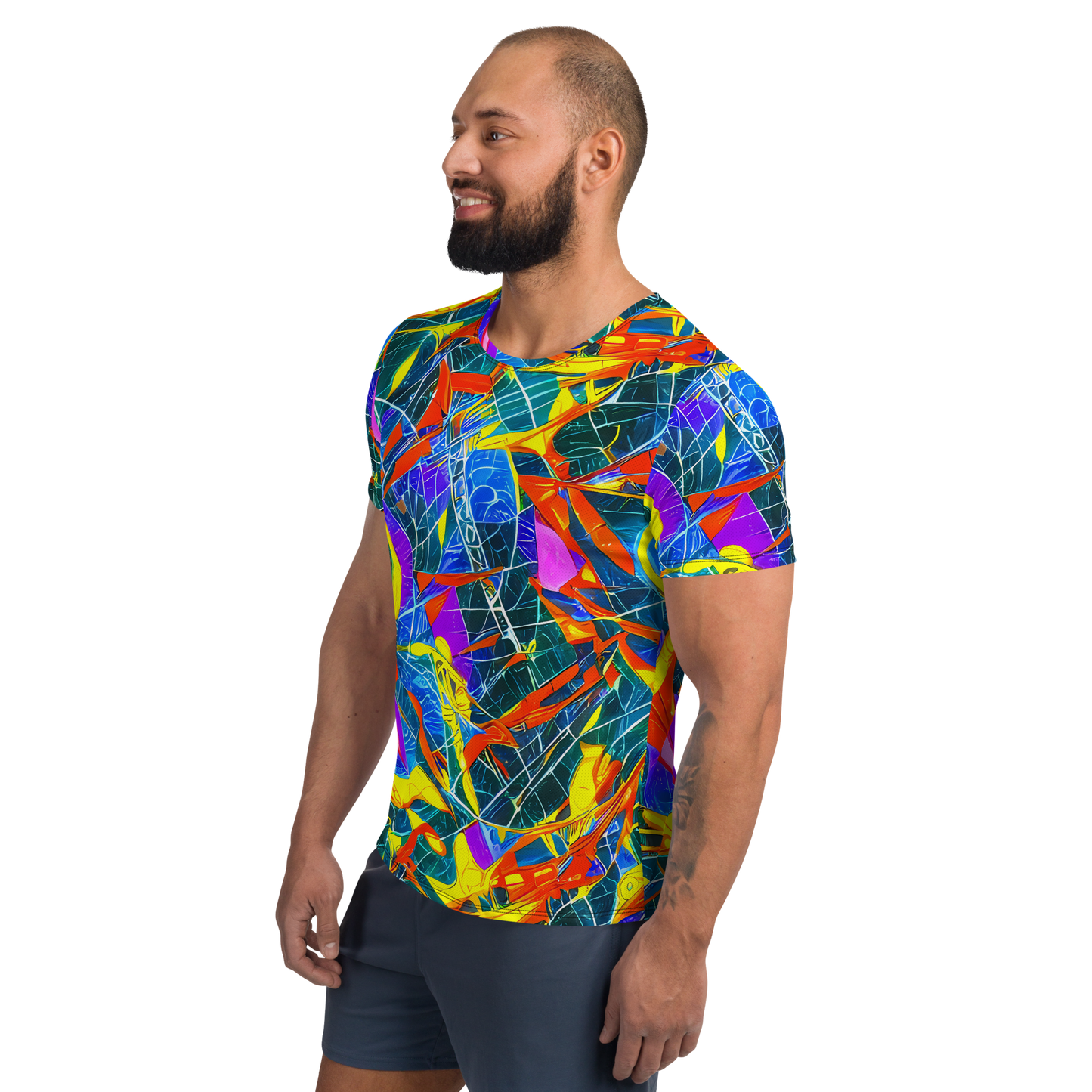 Men's Athletic T-Shirt - Arkhipov Waves