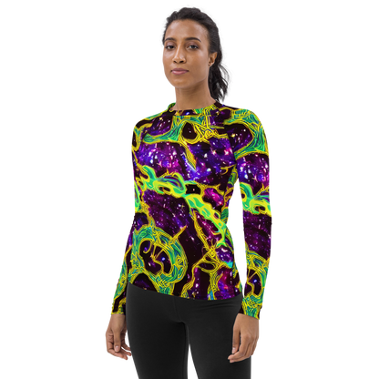 Women's Rash Guard - Galactic Web