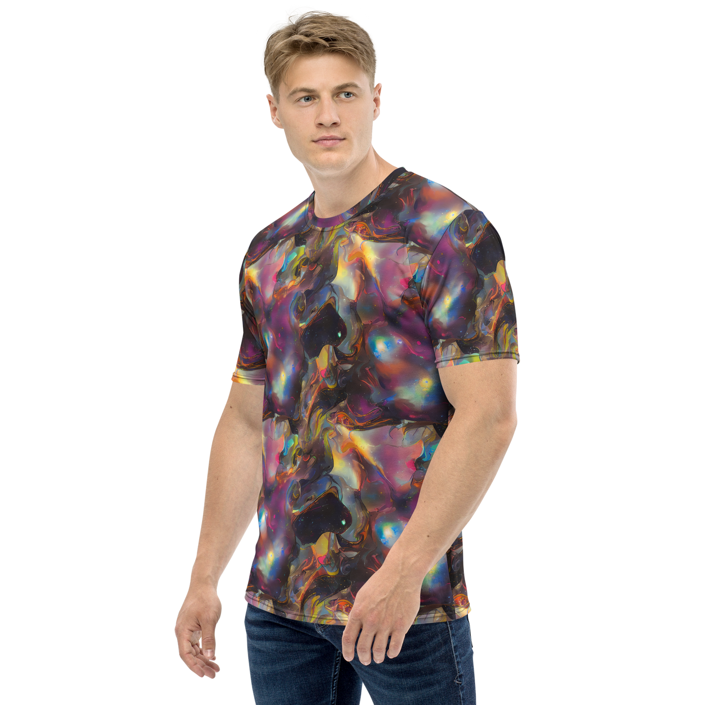 Men's Crew Neck T-Shirt - Cosmic Fusion