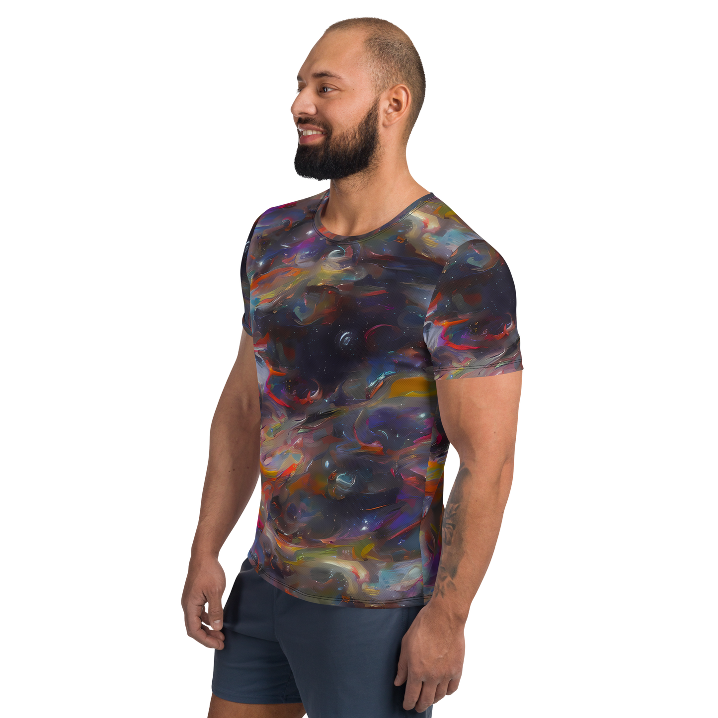 Men's Athletic T-Shirt - Chromatic Flux