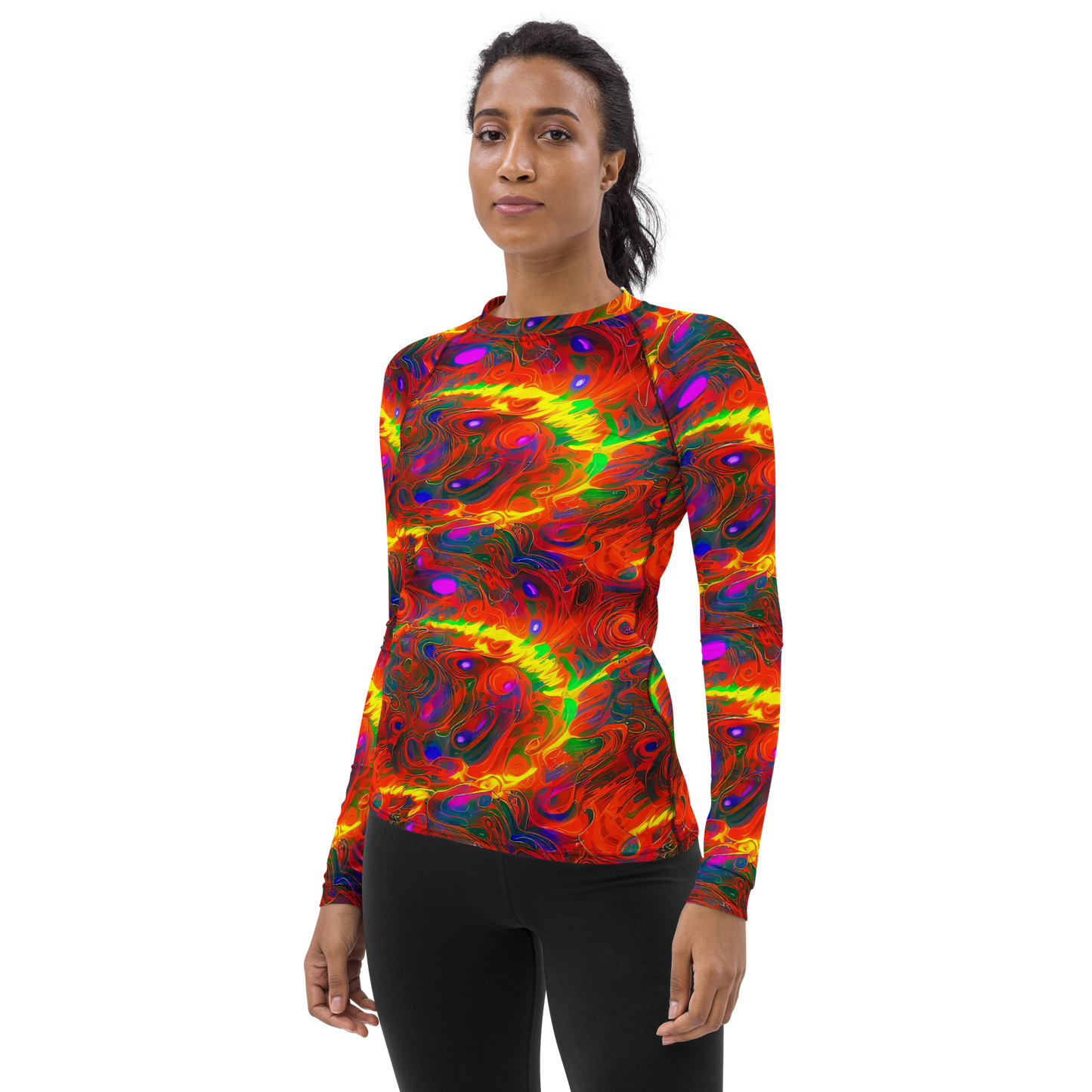 Women's Rash Guard - Blampied Blaze