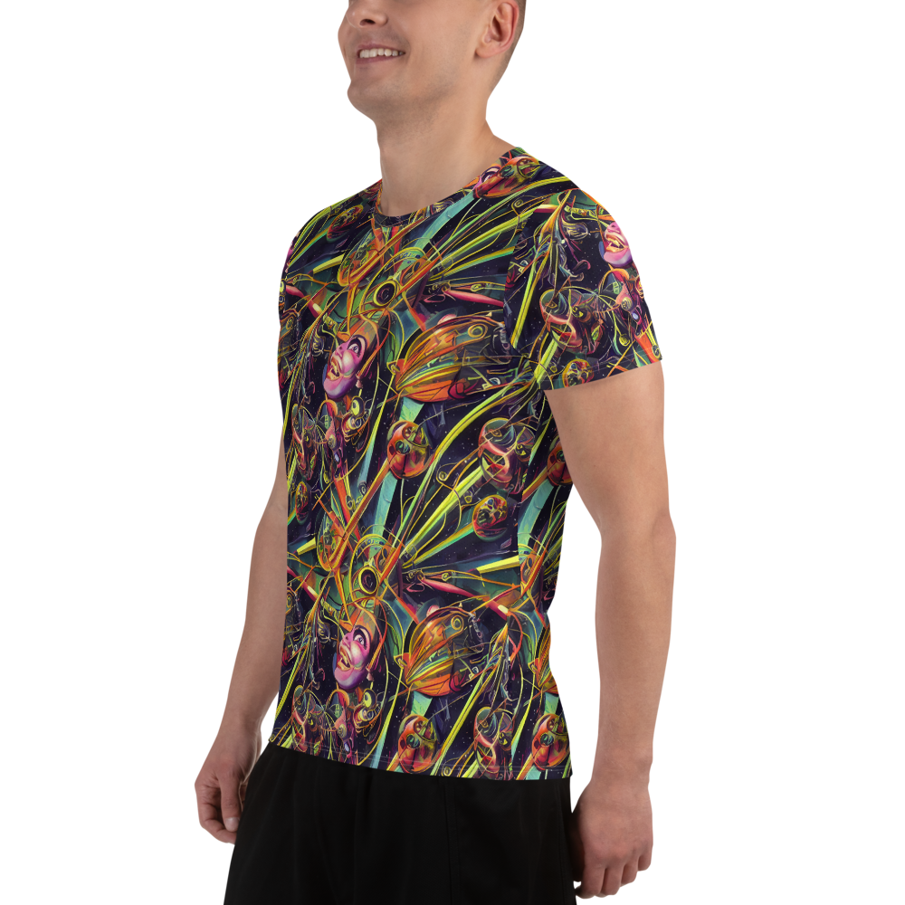 Men's Athletic T-Shirt - Psychedelic Deep Space