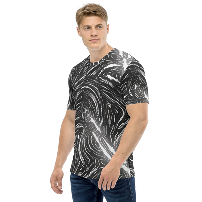 Men's Crew Neck T-Shirt - Silver Swirl