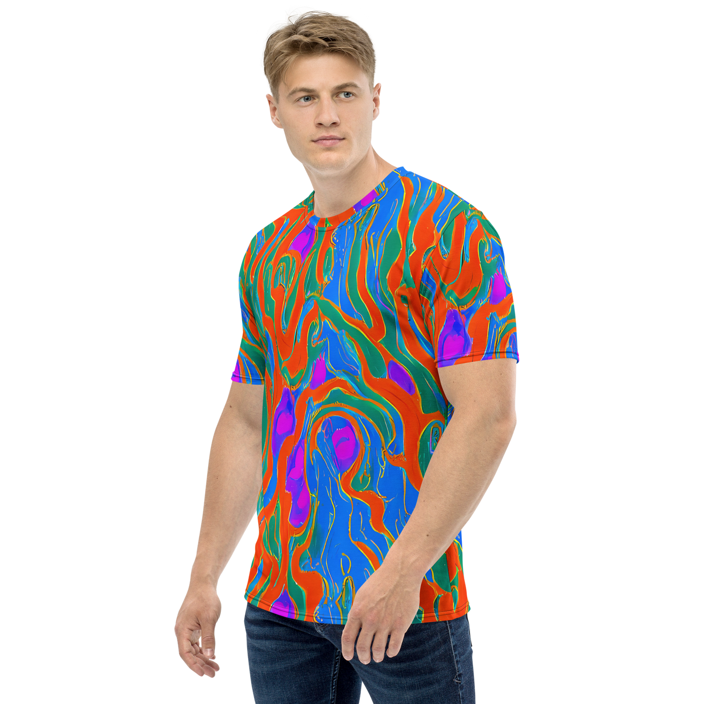 Men's Crew Neck T-Shirt - Childish Strokes