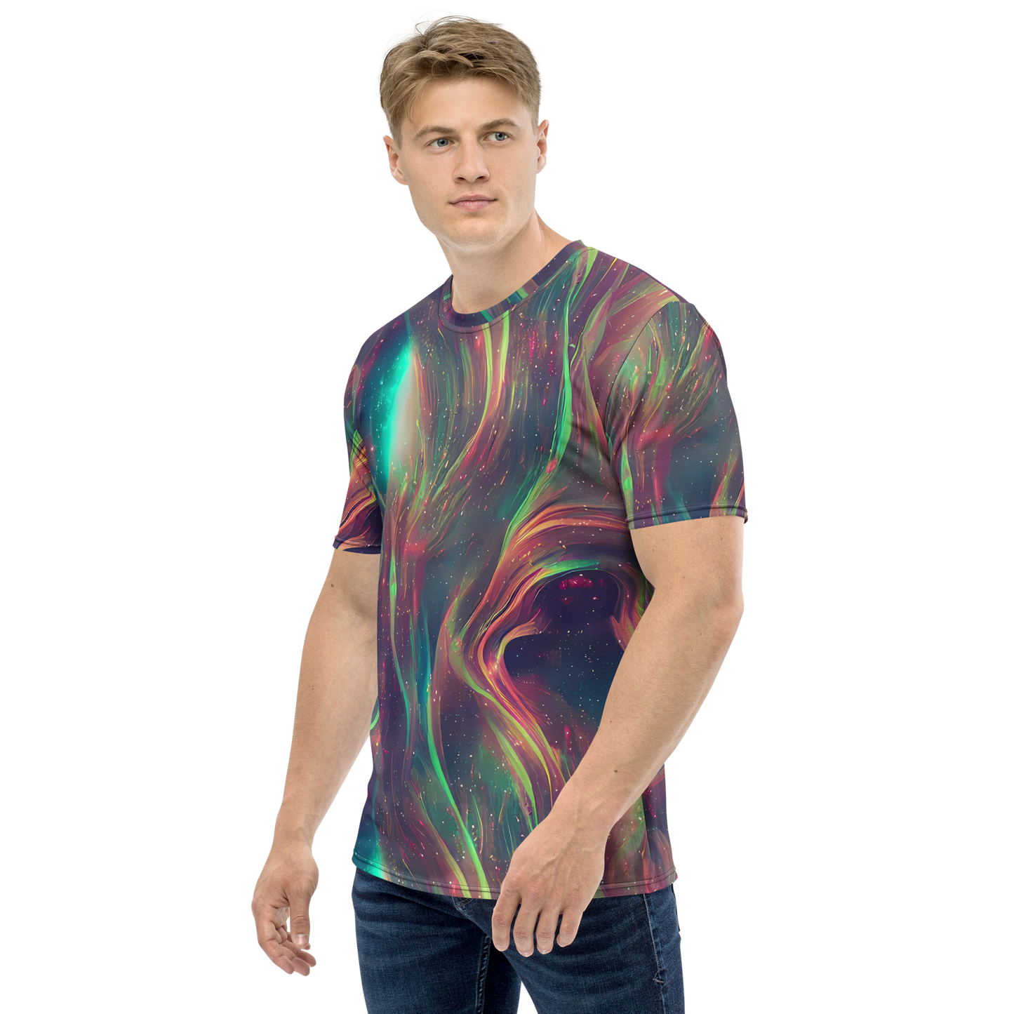 Men's Crew Neck T-Shirt - Temple Wave