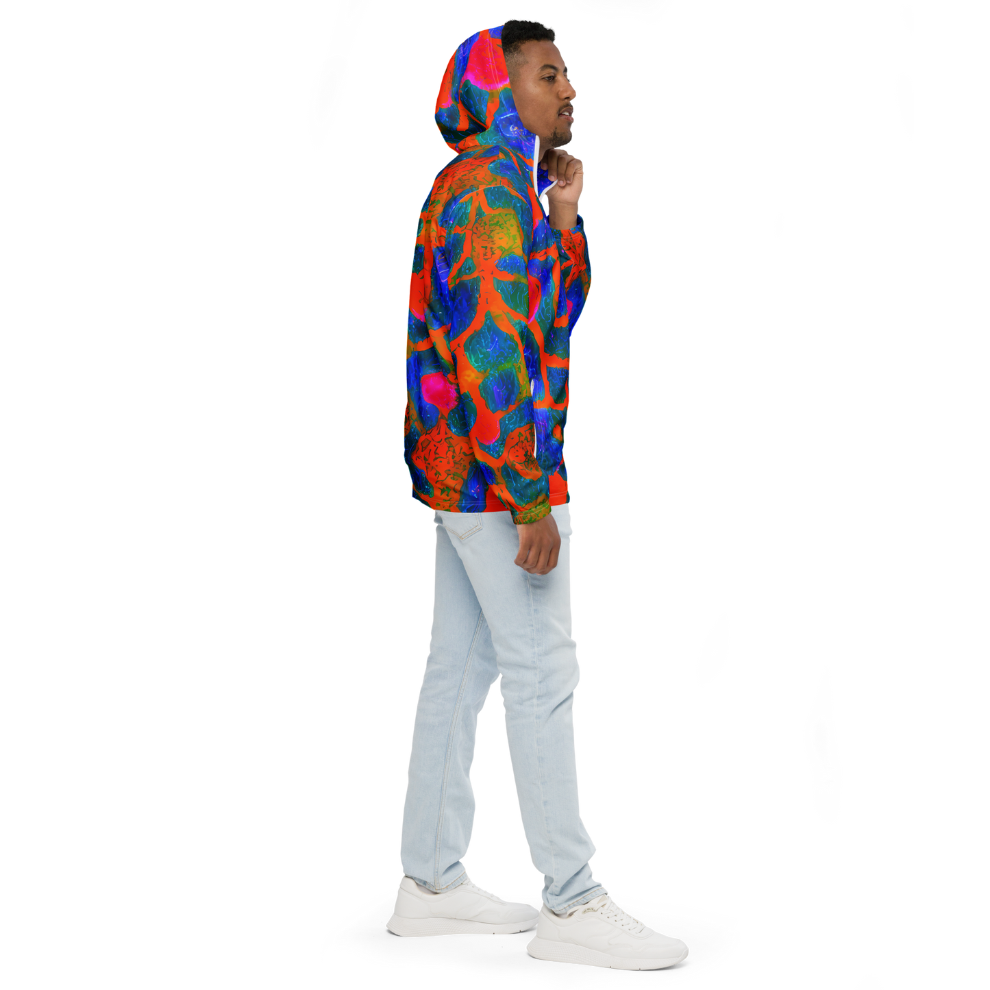 Men's Windbreaker - Vibrant Mosaic