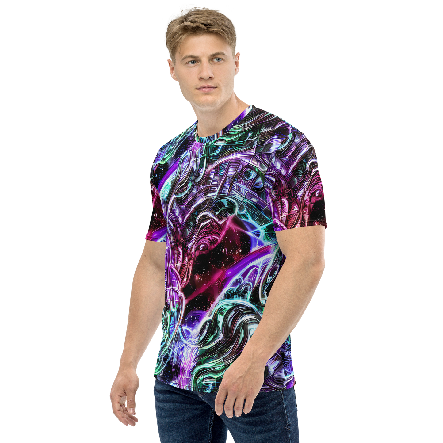 Men's Crew Neck T-Shirt - Nebula Fusions