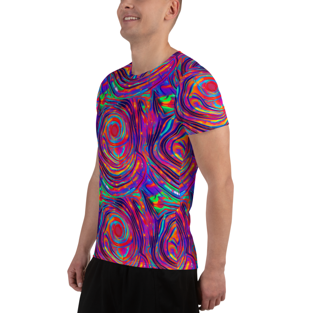 Men's Athletic T-Shirt - Quantum Spiral