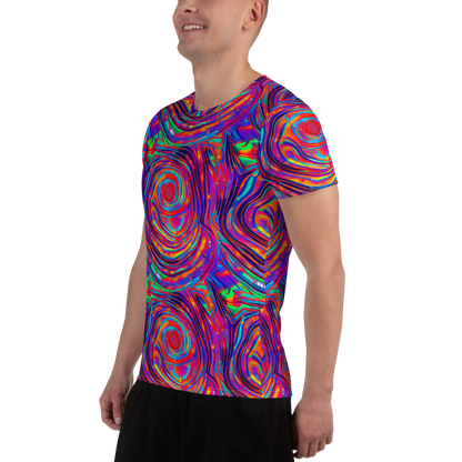 Men's Athletic T-Shirt - Quantum Spiral