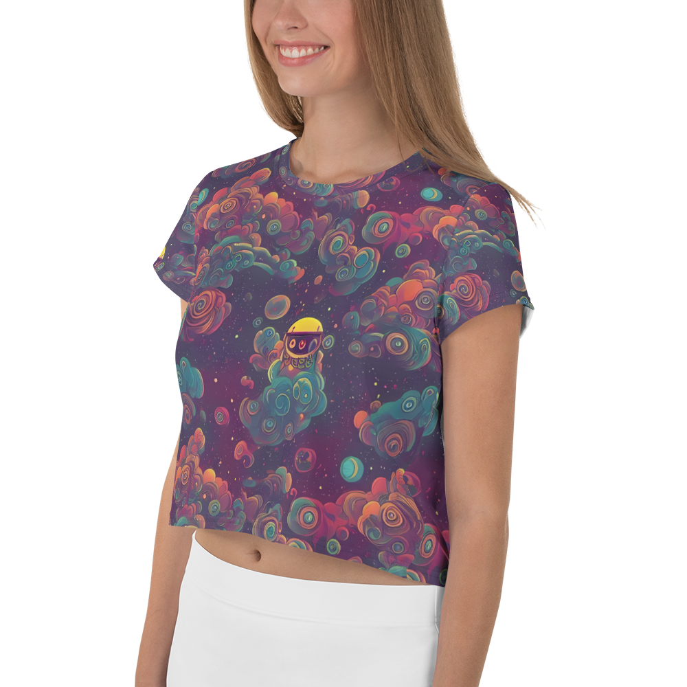 Women's Crop Tee - Nebula Dreamscape