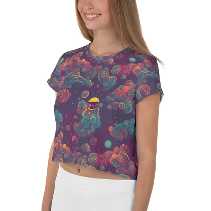 Women's Crop Tee - Nebula Dreamscape