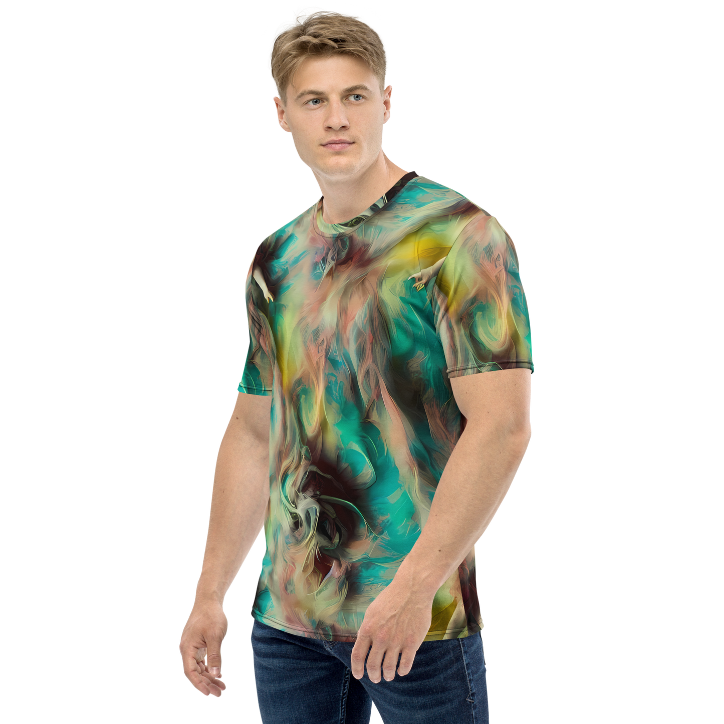 Men's Crew Neck T-Shirt - Enchanted Fusion