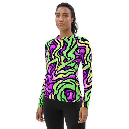 Women's Rash Guard - Mintchine Maze