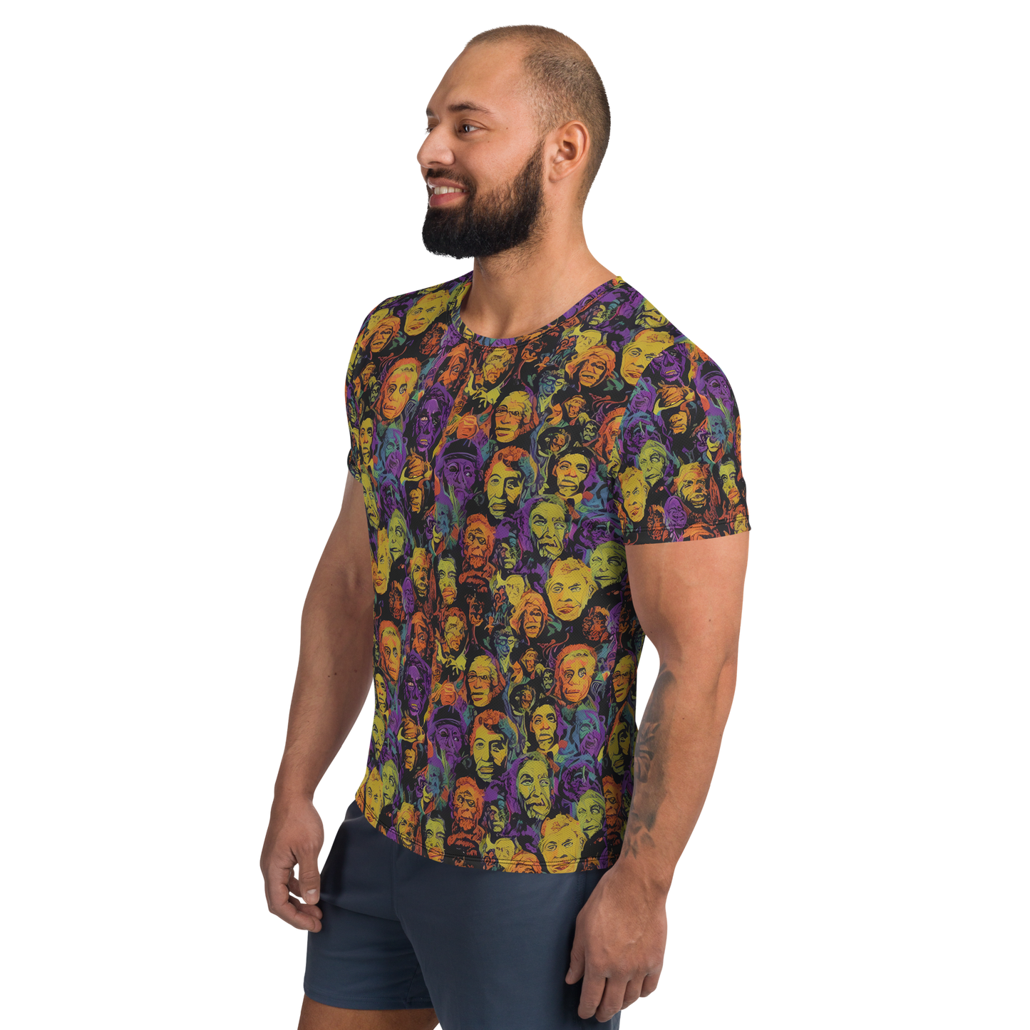 Men's Athletic T-Shirt - Kaleidoscopic Spirits