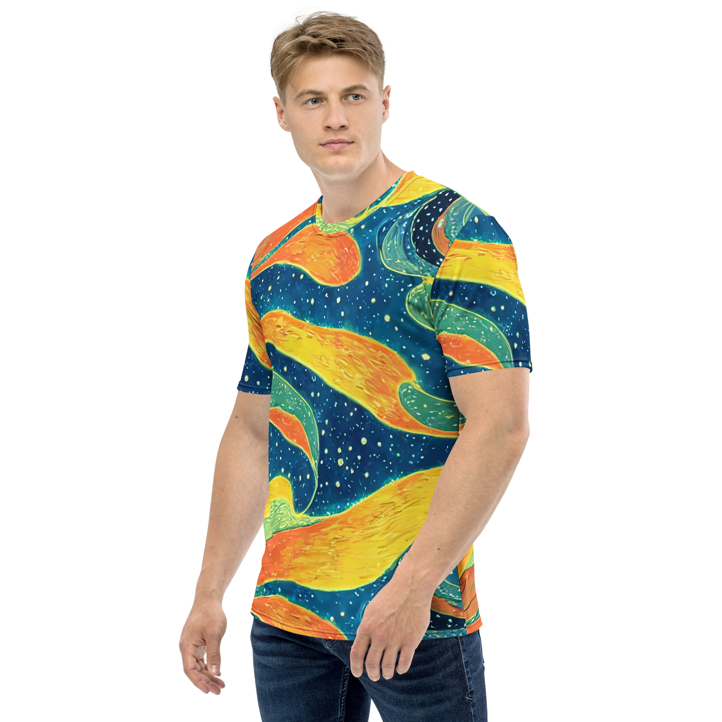 Men's Crew Neck T-Shirt - Celestial Harmony