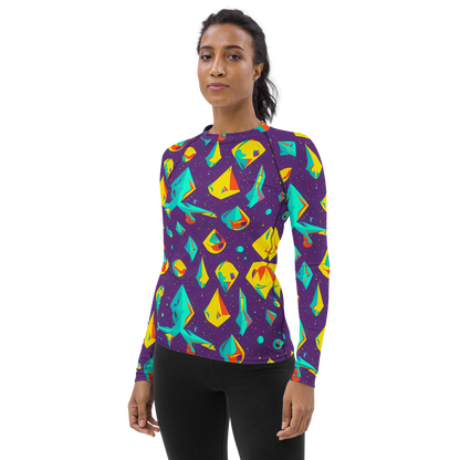 Women's Rash Guard - Cascading Prism