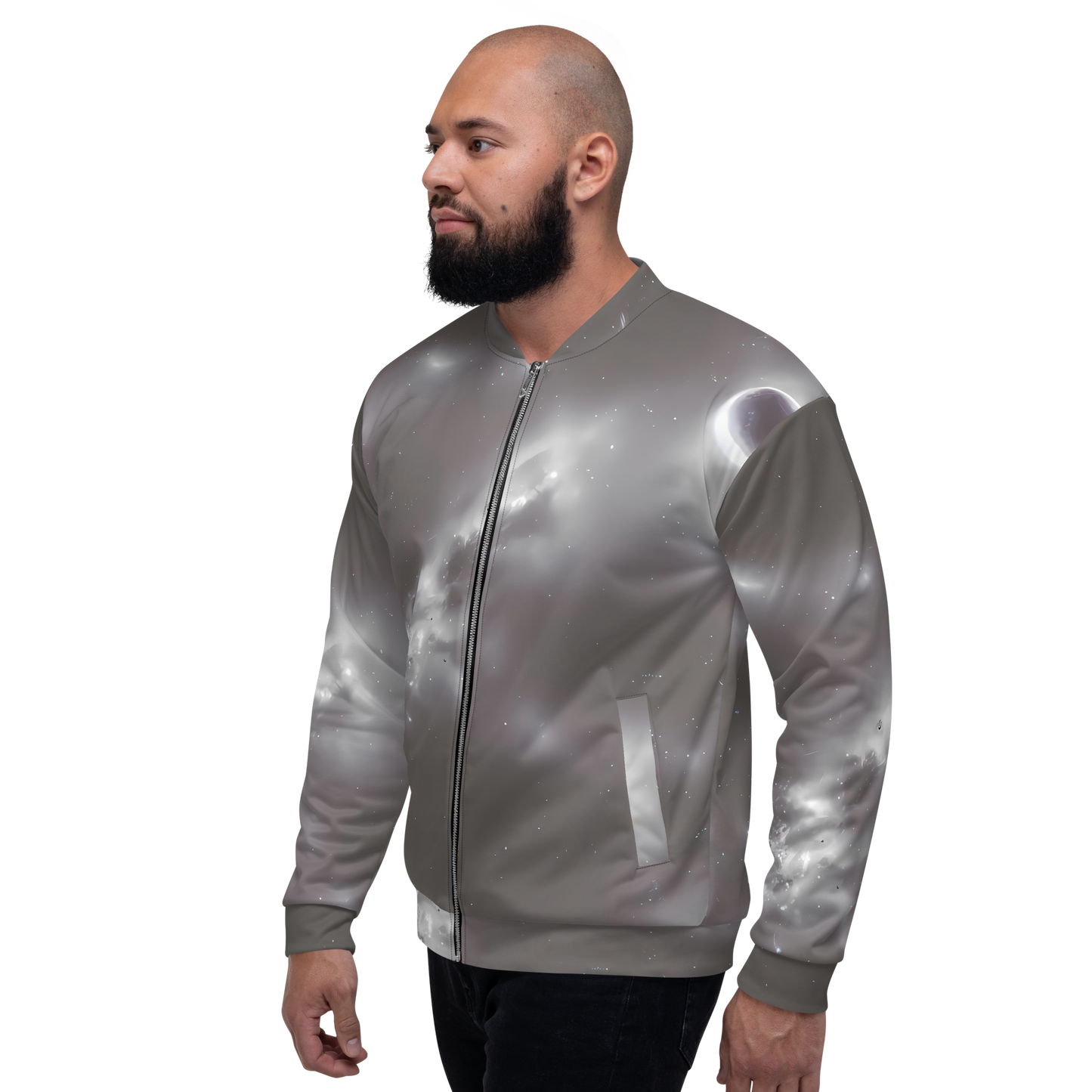 Bomber Jacket - Silver Nebula