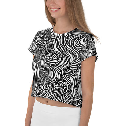 Women's Crop Tee - Tidal Tangle