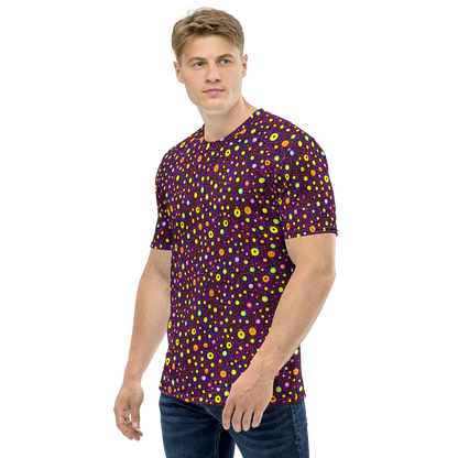 Men's Crew Neck T-Shirt - Cosmic Dotscape