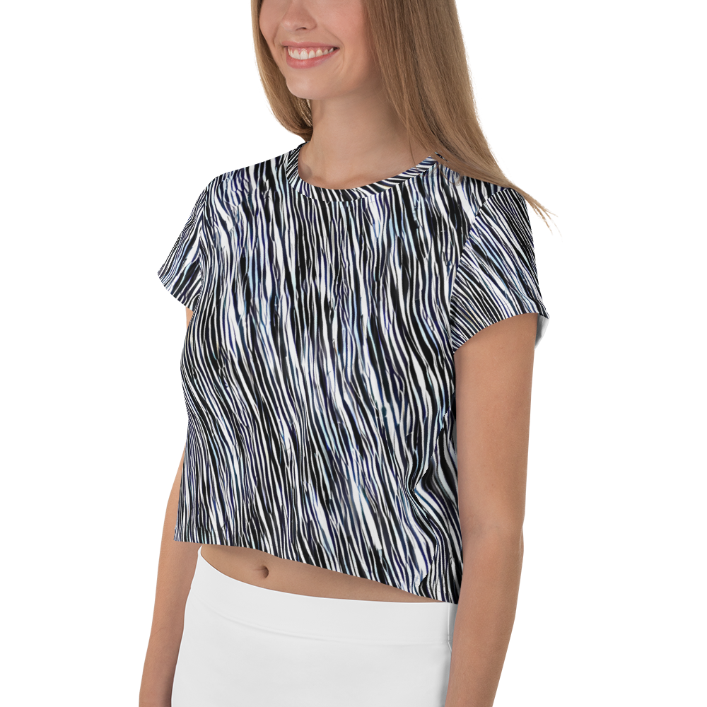 Women's Crop Tee - Dupain Waves