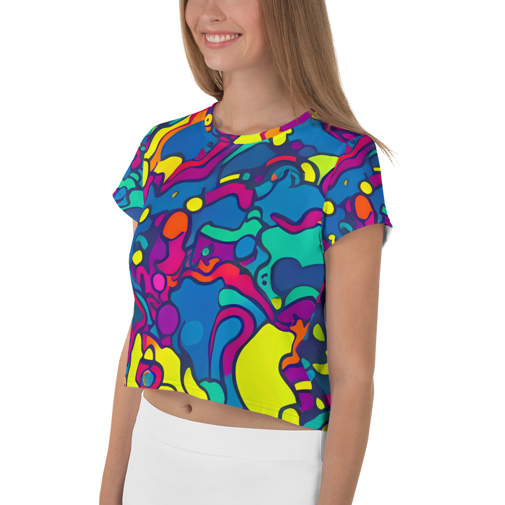 Women's Crop Tee - Colorful Chaos