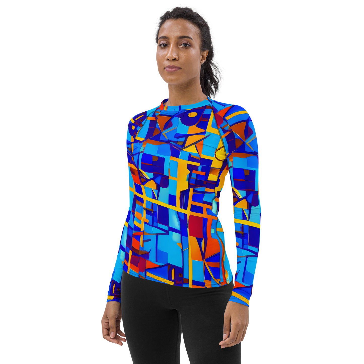 Women's Rash Guard - Radiant Labyrinth