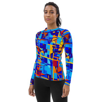 Women's Rash Guard - Radiant Labyrinth