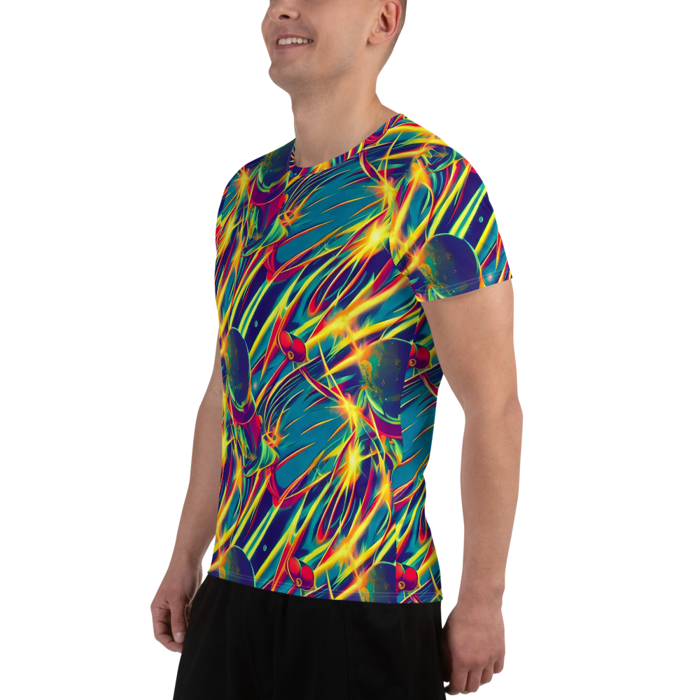 Men's Athletic T-Shirt - Cosmic Inferno