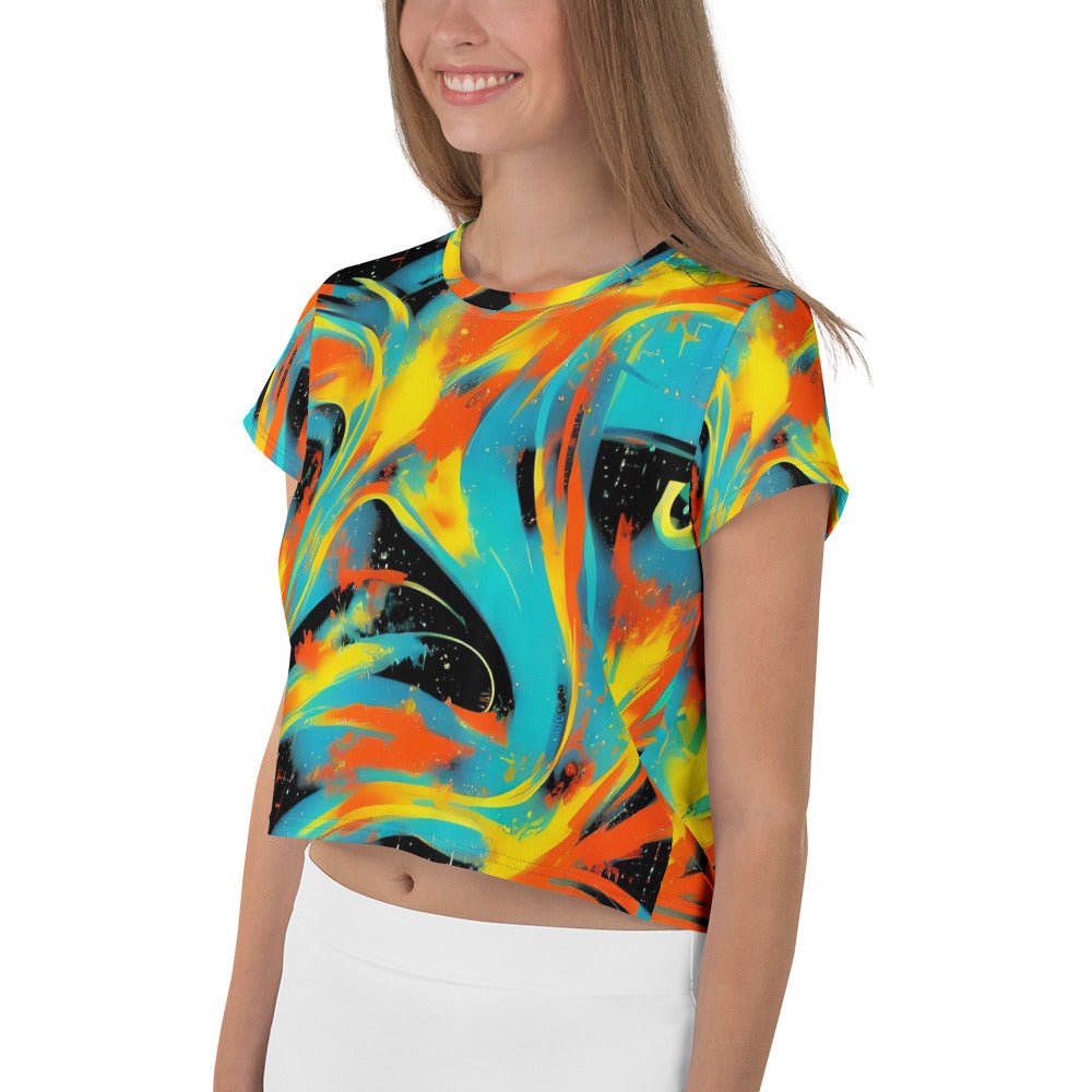Crop Tee - Solar Swoosh