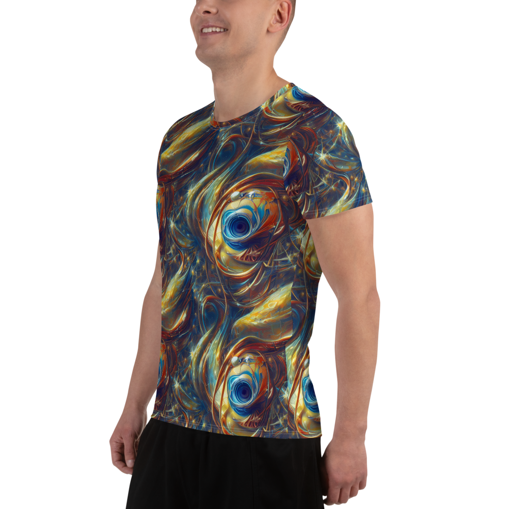 Men's Athletic T-Shirt - Celestial Vortex