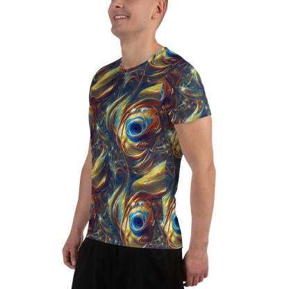 Men's Athletic T-Shirt - Celestial Vortex