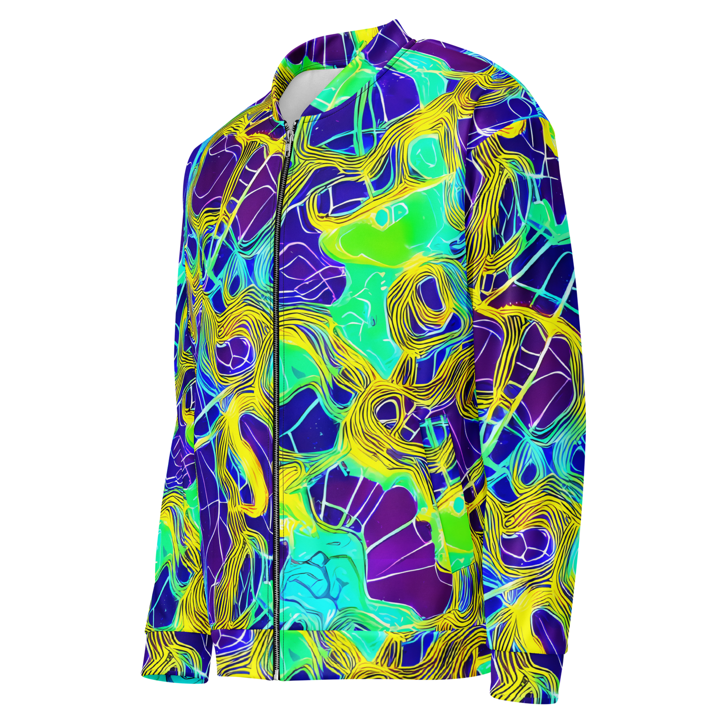 Bomber Jacket - Neon Jungle Rhapsody