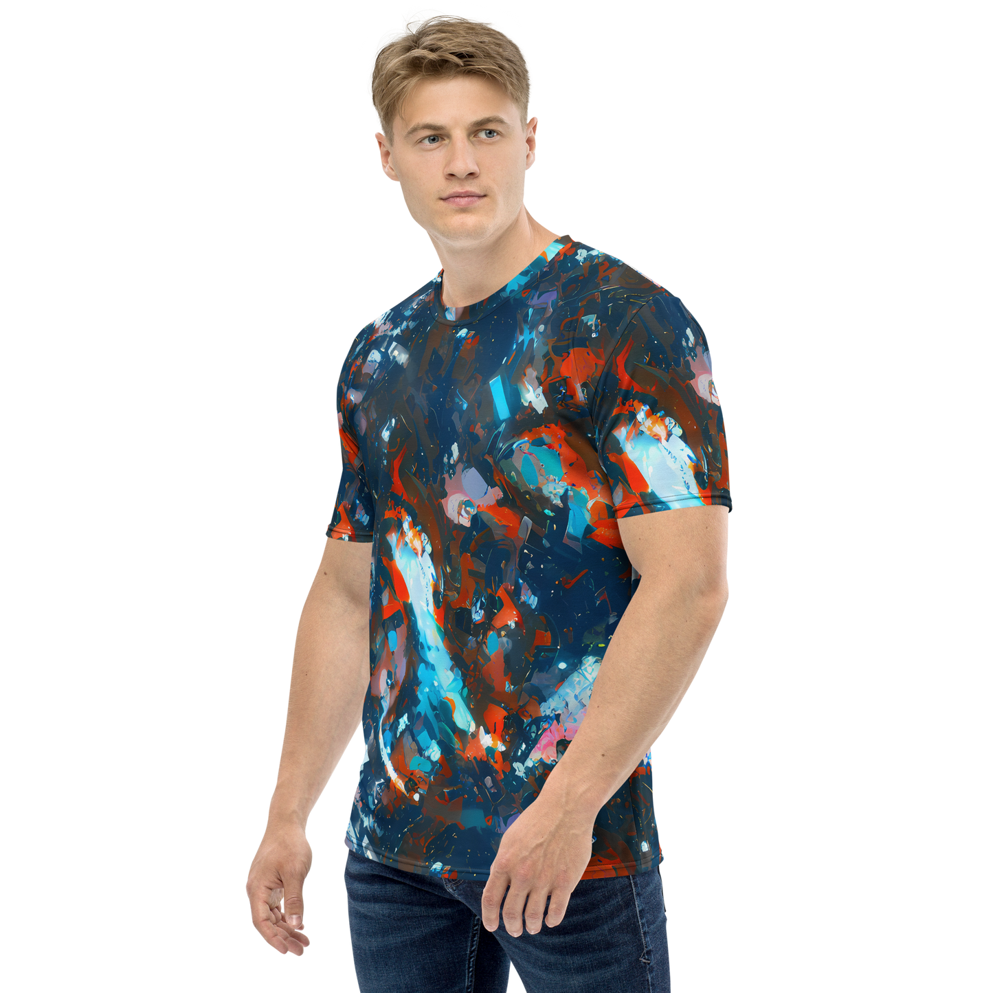 Men's Crew Neck T-Shirt - Ghenie's Whirl