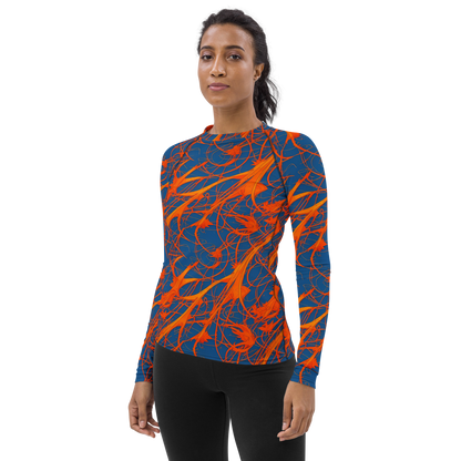 Women's Rash Guard - Nautical Ember